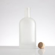 500ml round frosted gin Glass bottle (4)