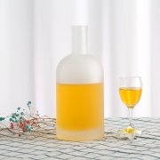 500ml round frosted gin Glass bottle (1)