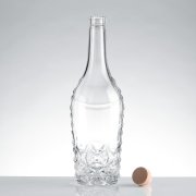 Diamond Carved 750ml custom spirit Glass Bottle  (4)