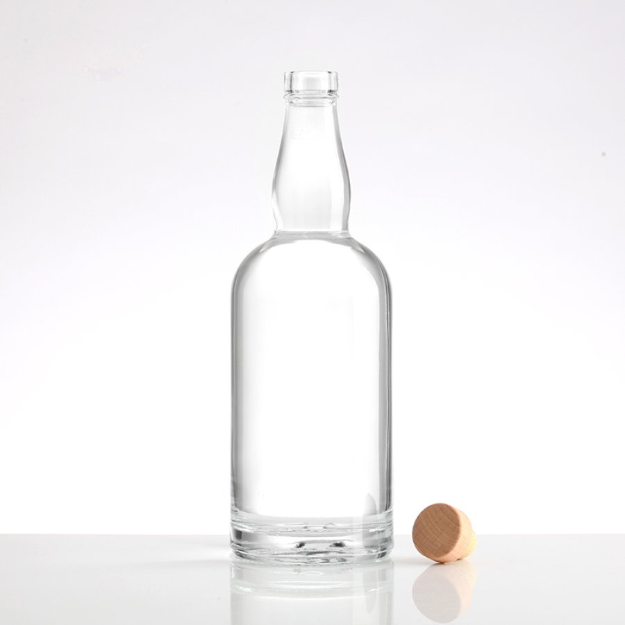  750ml convex neck rum glass bottle  (4)