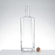 Oval flat shoulder 70cl liquor glass bottle (4)