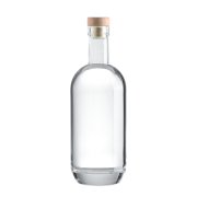 Customized Cylindrical spirit liquor Glass Bottles (2)75cl Round Shoulder Whisky Glass Bottle（2）