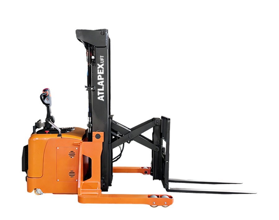 Electric Single Scissor Reach Truck Forklift (Sit/Stand-on)  — 2T