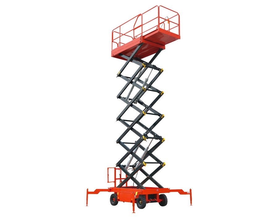 Rear Axle Self Propelled Wheel Scissor Lift — 8-18M