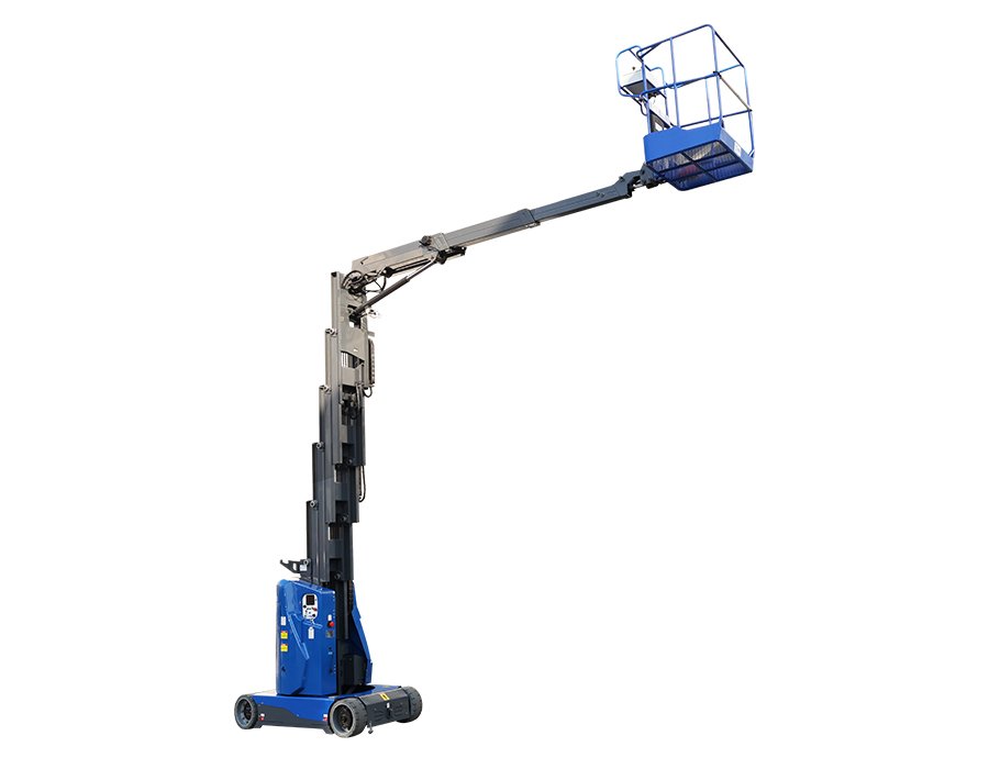 Forklift Style Vertical Mast Lift With JIB —12M