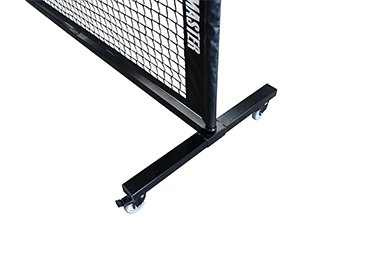 The upright posts is 1.5 inch diameter round, steel pipe.