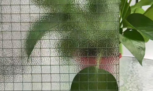 Vidrio especial con patrón Nash de cable antirrobo y ignífugo