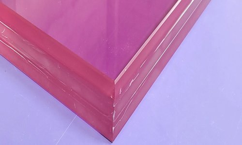 Vidrio laminado de colores