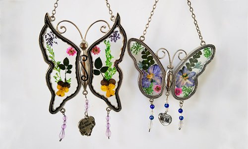 Adornos de cristal de colores