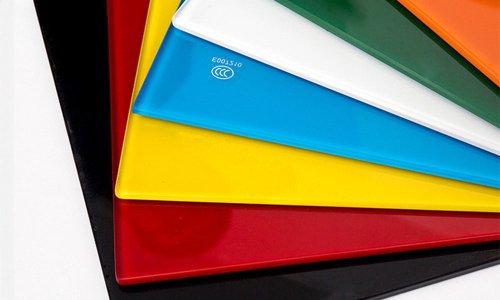 Colorido Back Splash de vidrio pintado / lacado de vidrio para muebles de gabinete para la decoración