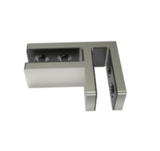 Slim Glass clamp - 90 degree glass to glass