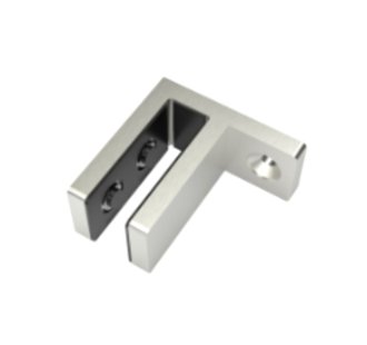 Slim Glass clamp - 90 degree glass to wall