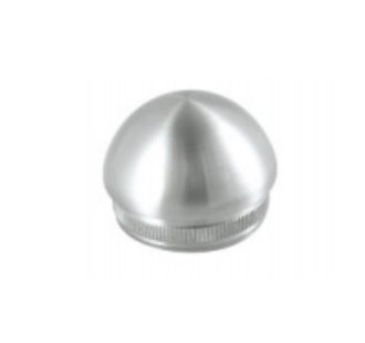 “Half ball” curved end cap