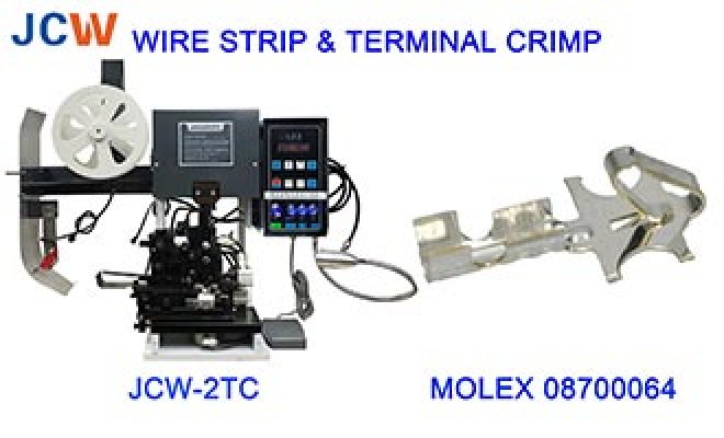 JCW-2TC | Strip Wire & Crimp Molex 08700064 Terminal