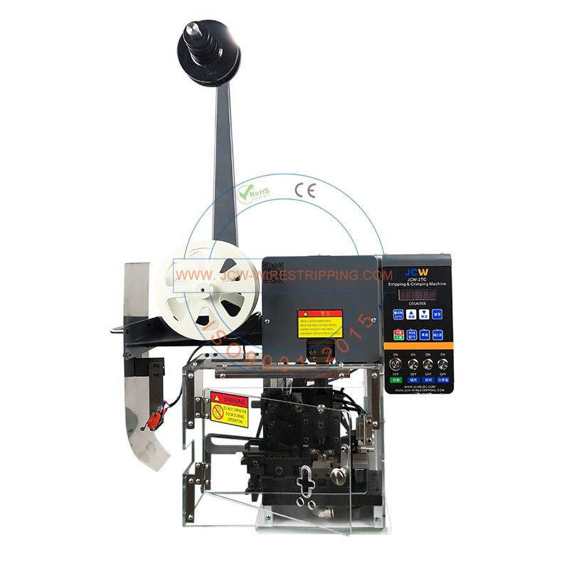 Automatic Side/Horizontal Feed Wire Stripping and Crimping Machine