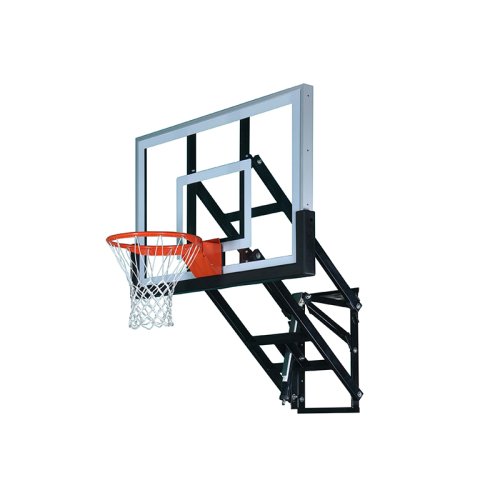 WM54 Wall-mounted basketball hoop with 54"*36" Tempered Glass Backboard