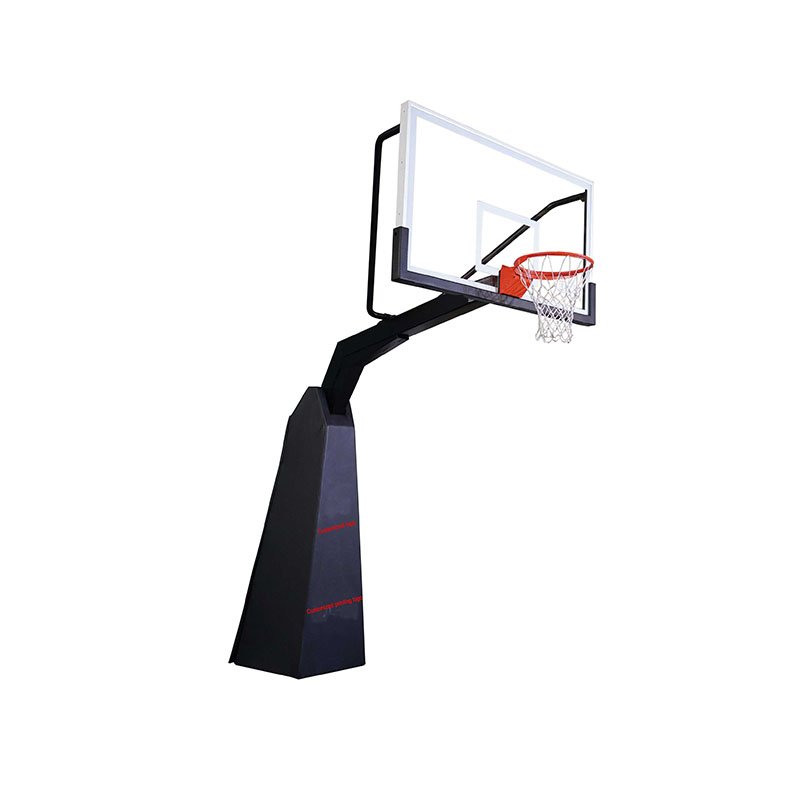 Outdoor fixed height basketball hoop
