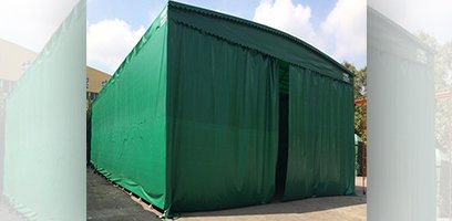 Tarpaulin application industry