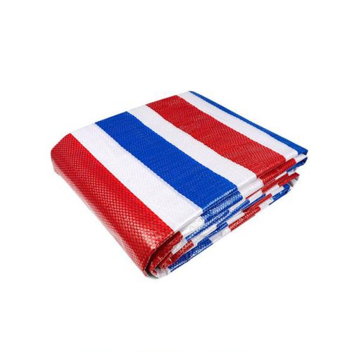 Striped tarpaulin