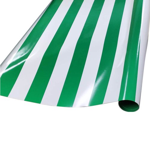 Striped tarpaulin