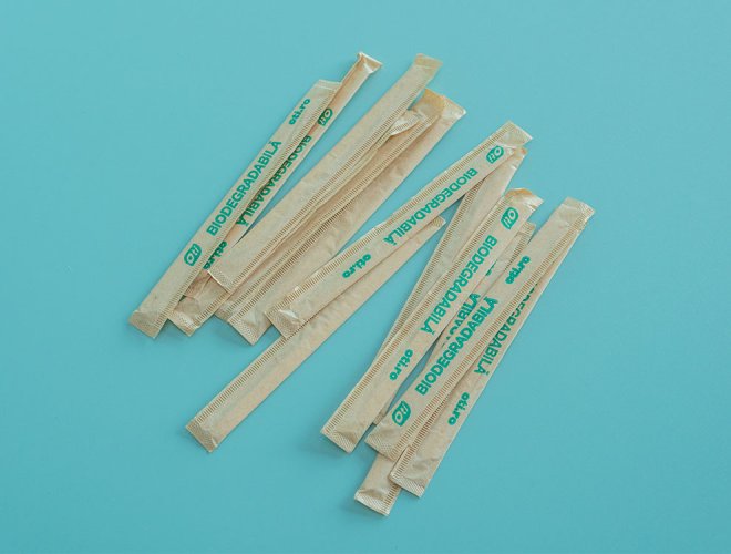 140mm individually wrapped wood stirrer