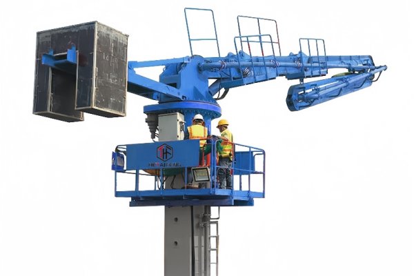 Pluma de colocación de hormigón de escalada con eje de elevación HG33