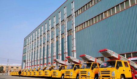 Los camiones con escalera de Jiuhe siguen gozando de excelentes ventas.