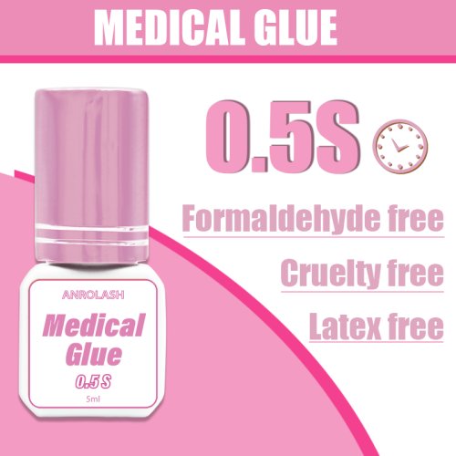0.5s oil free medical eyelash glue for eyelash extension 