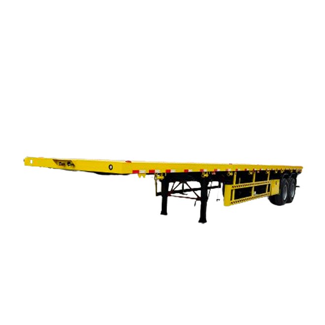 2 Axle Flatbed Semi Trailer