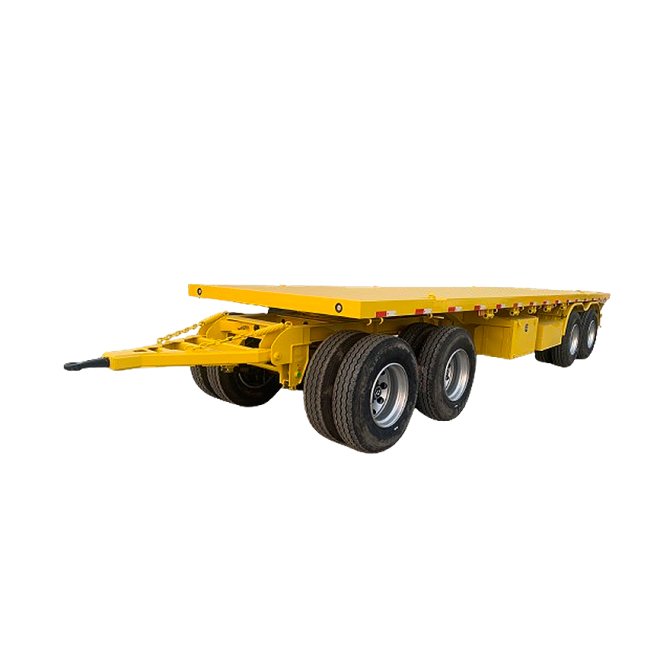 4 Axle Flatbed Drawbar Trailer
