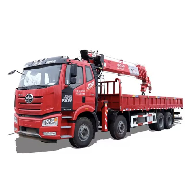 FAW 8x4 Mounted Crane Truck 