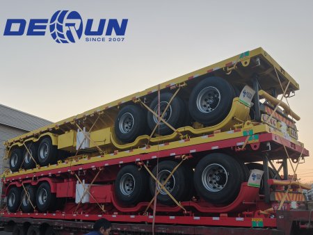 40FT Flatbed Semi Trailer will be send to Tanzania