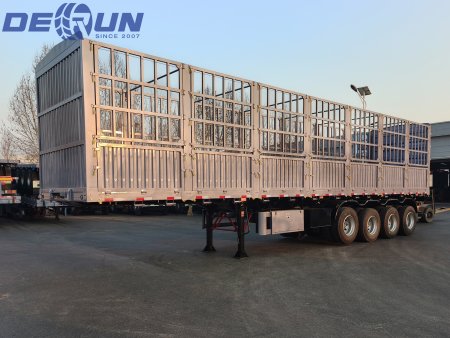 4 Axle Fence Semi Trailer will send to Gambia