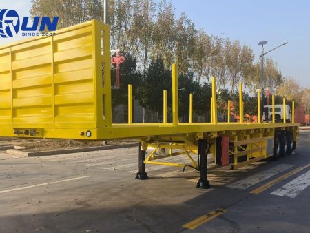 A flatbed semi trailer with front board will be shipped to Saudi Arabia
