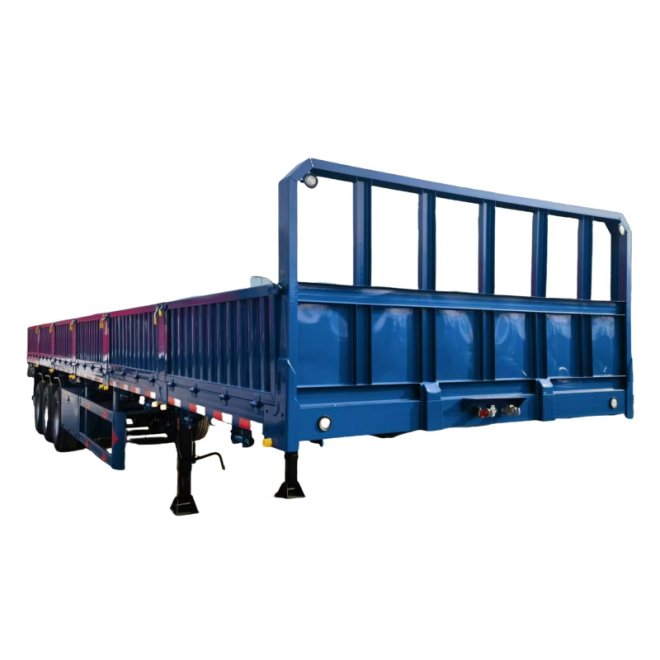 3 Axles Dropside Semi Trailer