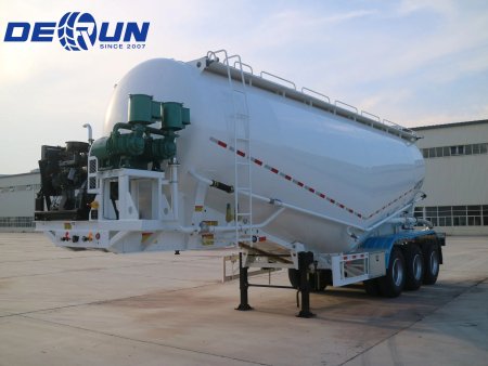 3 Axles 30 CBM powder tanker semi trailer will ship to Saudi Arabia