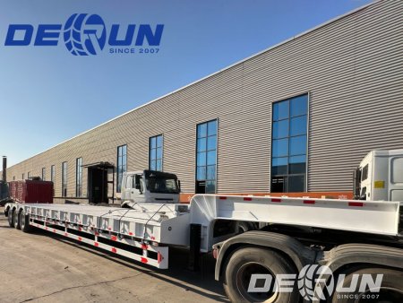 Gooseneck Lowboy Semi Trailer Will Ship to Kenya