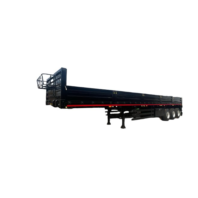 3 axle cargo side wall semi trailer