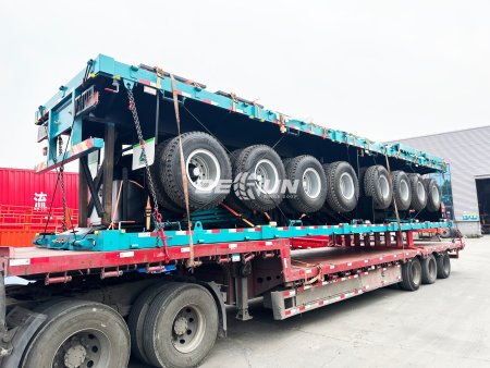 Four Axle Cargo Fence Semi Trailer will be Shipped to Tanzania
