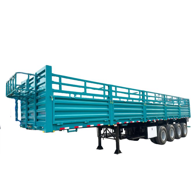 4 Axle Fence Cargo Semi Trailer 
