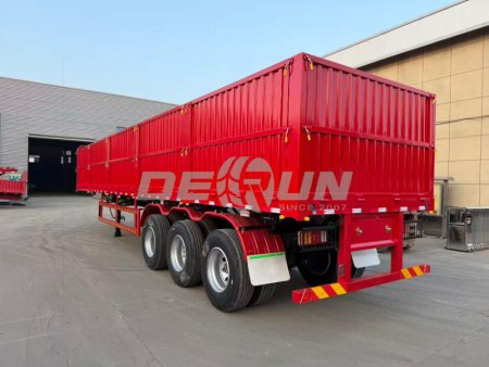 3 Axles 60 Tons Side Wall Cargo Side Board Semi Trailer 