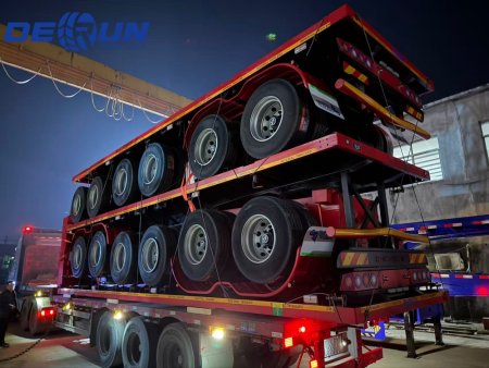 Three Low-Bed Semi-Trailers Ready for Shipment to Support Algeria's Infrastructure Development