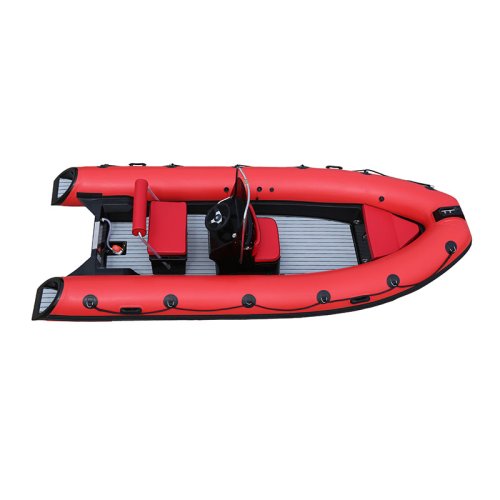 480A Black Shell Red EVA Floor  Rib Boat