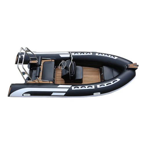 480B black shell black PVC Luxury Rigid Pontoon Rib boat