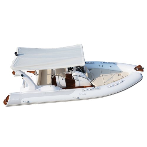 580B White Haohai Inflatable Rib Boat