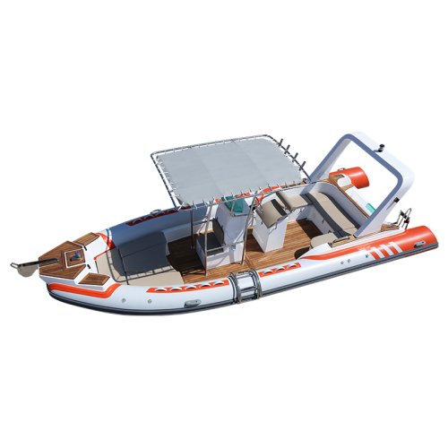 760 White Haohai Inflatable Rib Boat