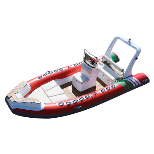 550B Orange Red Racing Rafting Hypalon Sport Inflatable Rib Boat