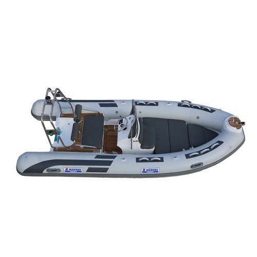 480B light gray Hypalon Sport Cabin Rib Boat