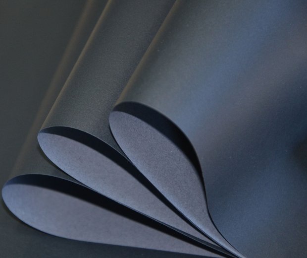 Coated black paper