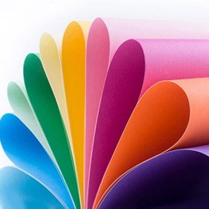 Colored wood free paper